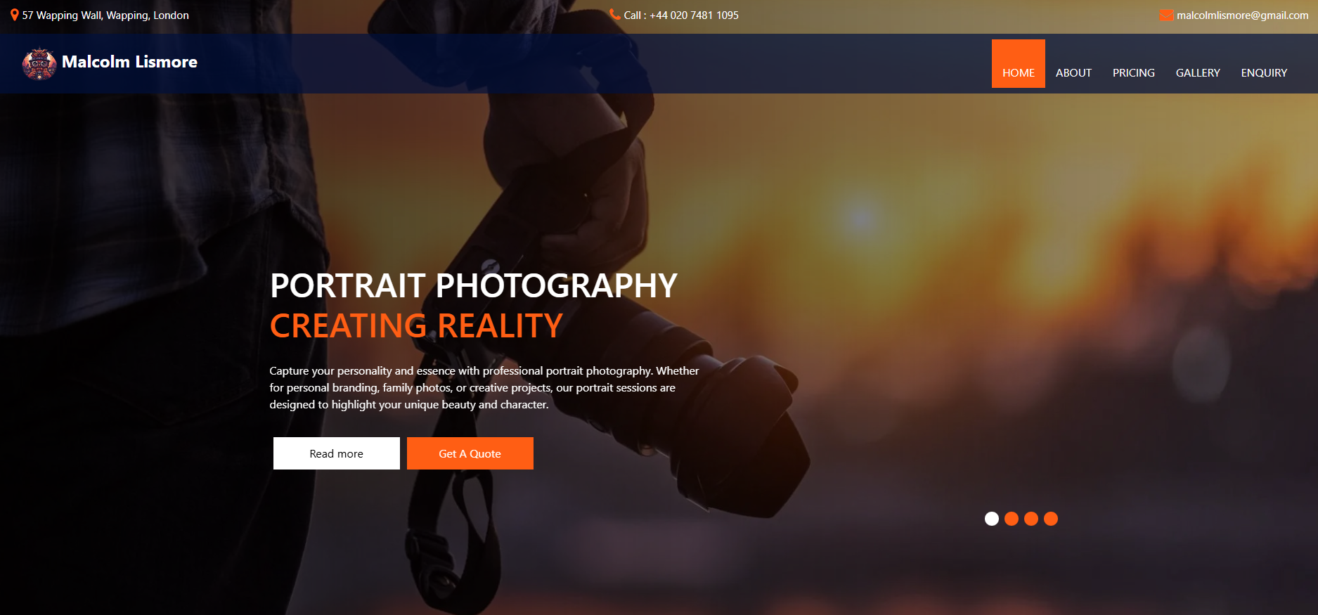 Malcolm Lismore Website